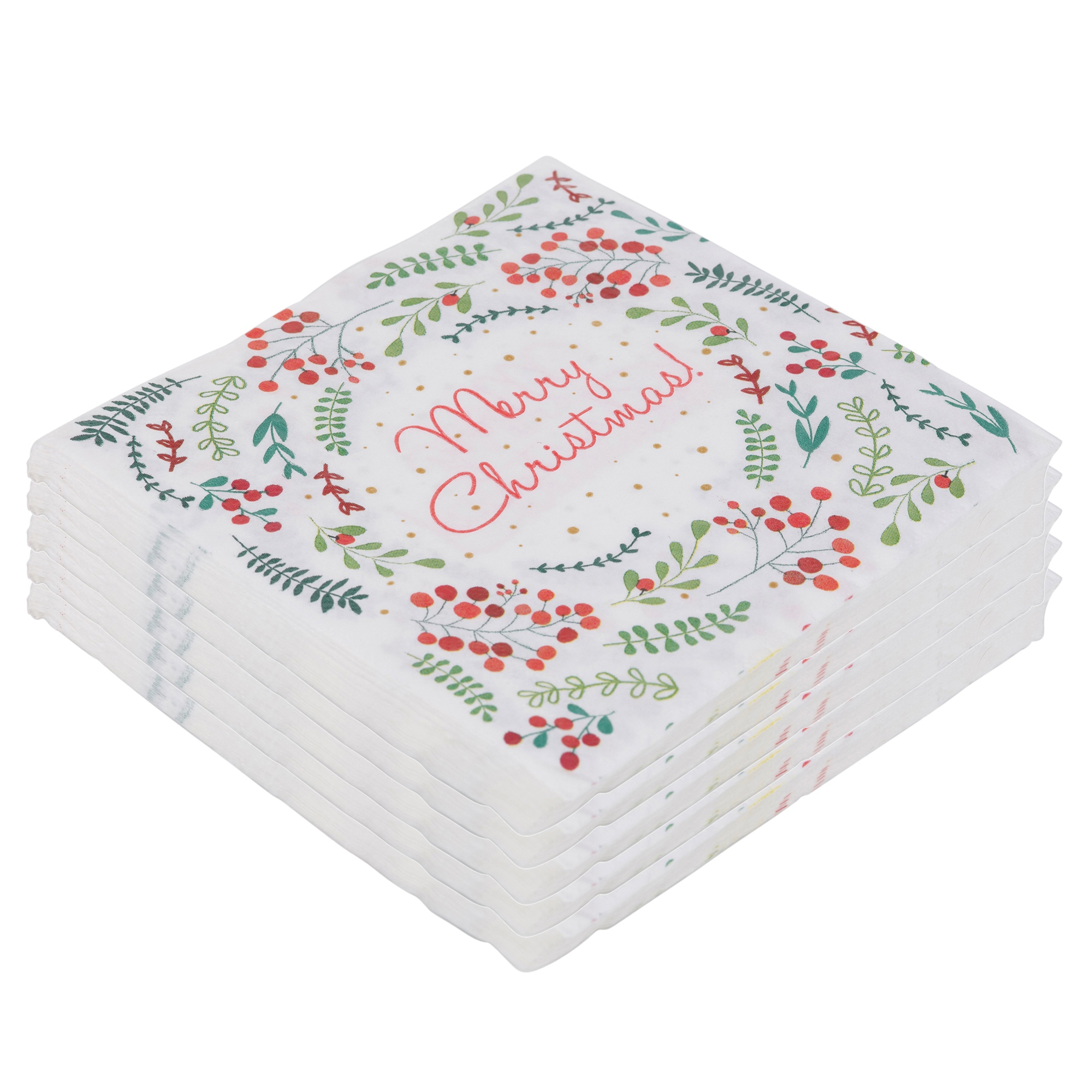 20, 40, 60, 80, 100 x 2Ply Paper Christmas Xmas Serviettes Napkins