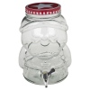 Festive Santa Glass Jar Drink Dispenser