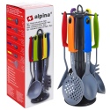 Alpina 7pcs  Kitchen Utensil Set With Rack [227092]