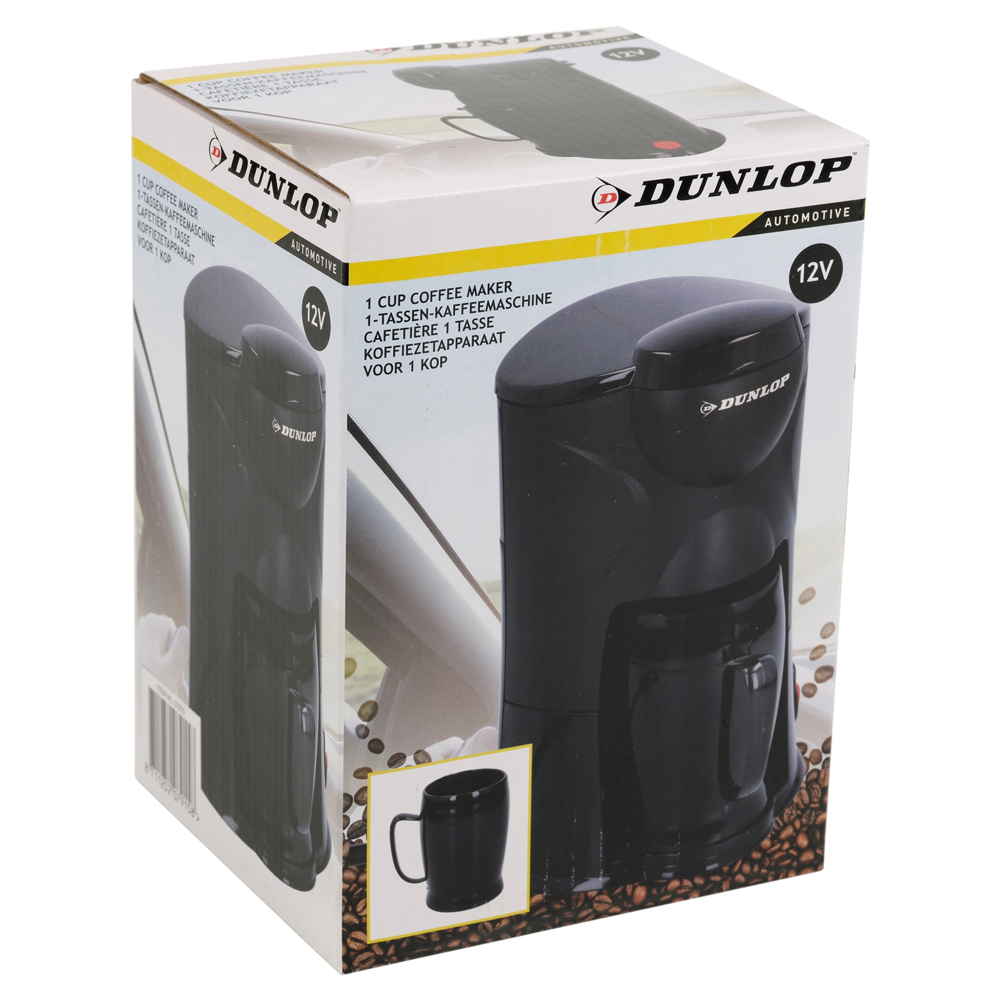 Dunlop 12v Travel Coffee Machine Maker Cigarette Plug Car Van Truck 12 Volt Coffee Maker For Truckers