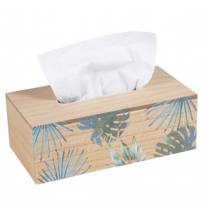 Painted Leaf Design Tissue Box [551648]