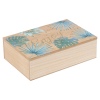 Painted Leaf Design 6 Section Tea Box [551419]