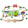 URBN-TOYS 80 Pcs Wooden Busy City & Train Set [390664](AC7506)