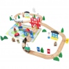 URBN-TOYS 80 Pcs Wooden Busy City & Train Set [390664](AC7506)