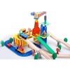 URBN-TOYS 80 Pcs Wooden Train Set [390640]