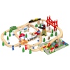 URBN-TOYS 100 Pcs Orbital Wooden Train Track set [390947][AC7507]