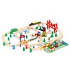 URBN-TOYS 100 Pcs Orbital Wooden Train Track set [390947][AC7507]