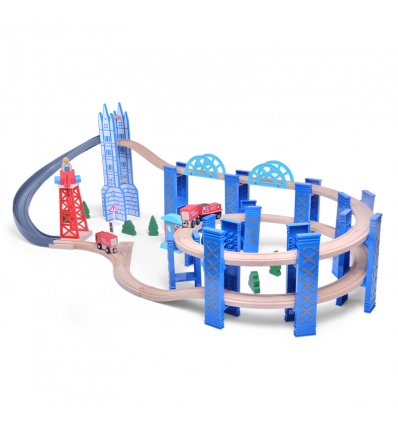 URBN-TOYS Wooden Orbit Spiraling Track Set [390671]