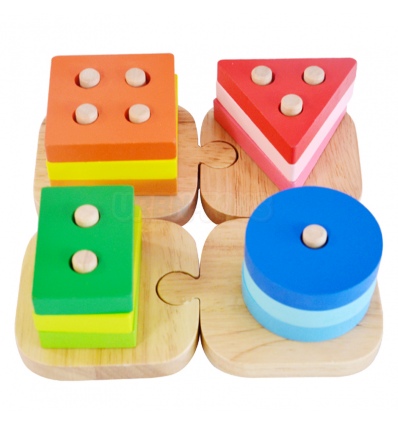 URBN-TOYS Wooden Shape Column Toy [390763](AC7619)