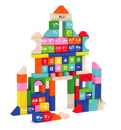 URBN-TOYS 100pcs Early Education Building Blocks [390909](AC7658)