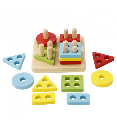 URBN-TOYS Montessori 1234 Shape Board [390992](AC7681)