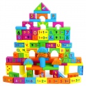 URBN-TOYS 100 Pcs Wooden Number Building Blocks [390701](AC7673)