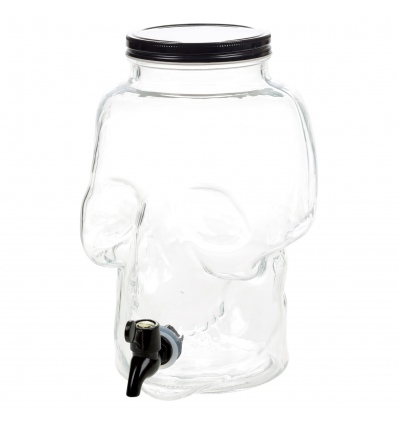 Glass Skull Drinks Dispenser [670974]