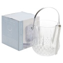 Elegant Glass Ice Bucket with Tongs [648485]
