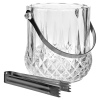 Elegant Glass Ice-Bucket with Tongs [648485]