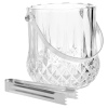 Elegant Glass Ice-Bucket with Tongs [648485]