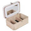 Floral Wooden Jewellery Box With Mirror [567670]