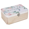 Floral Wooden Jewellery Box With Mirror [567670]
