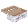 Floral Wooden Tissue Box [567601]