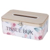 Floral Wooden Tissue Box [567601]