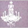 Pink / Chandelier Canvas Picture (42762)