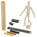 Artist Mannequin & Drawing Set [746419]