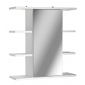 1 Door Bathroom Mirror Cabinet White [391470]