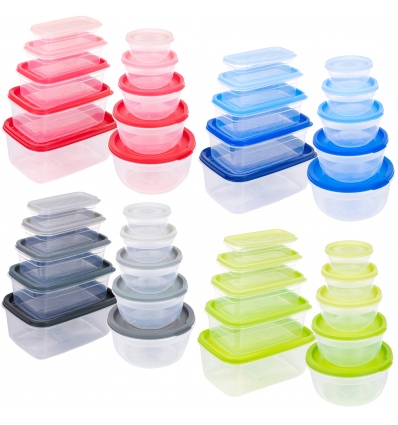 Food Storage Container 5 PCS Rectangle