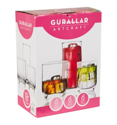 Gurallar Artcraft Tuana Glassware Set 18 PCS [003868]