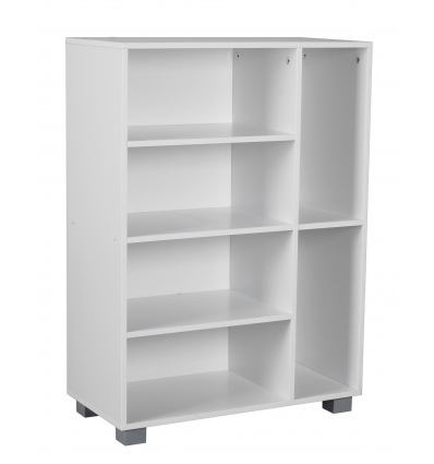 6 Sections Small Bookcase 60x30x84cm