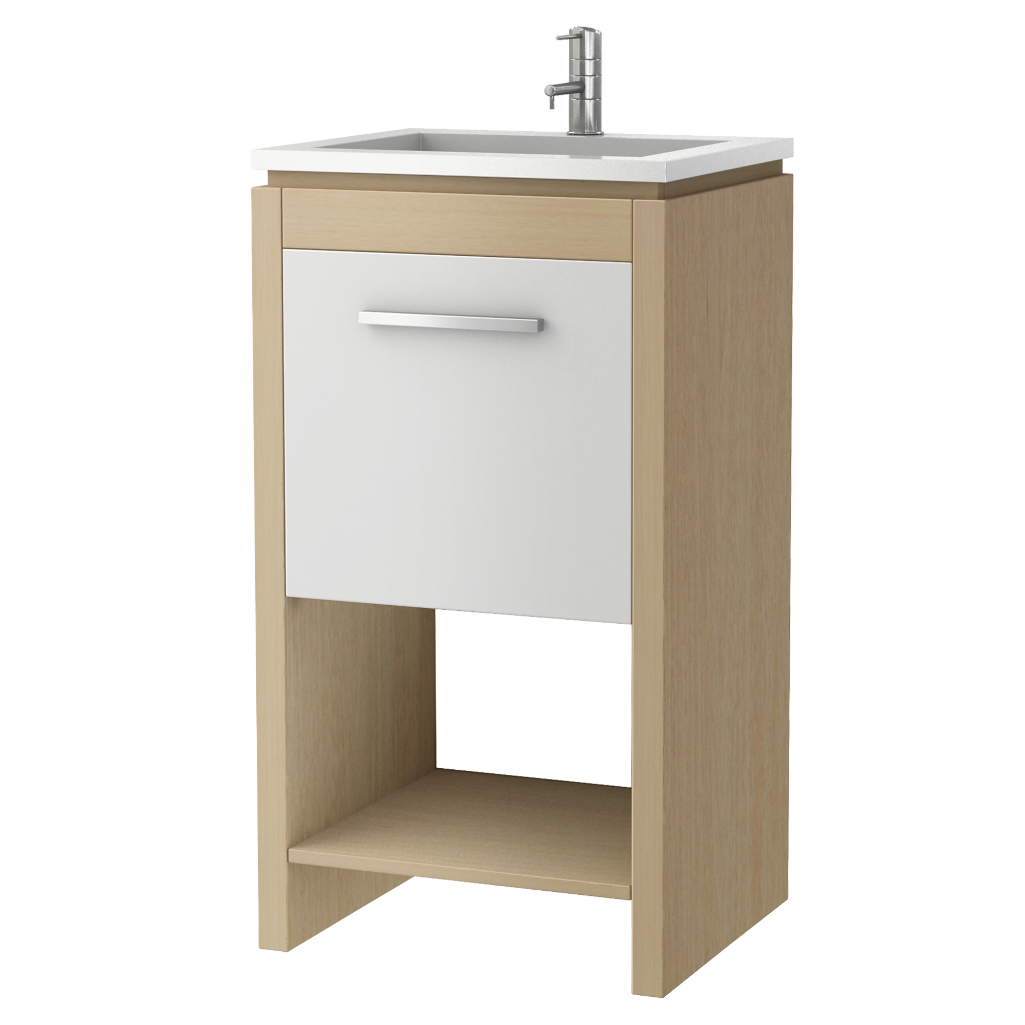 Croydex Bowmont Wooden Bathroom Sink Vanity Unit Furniture