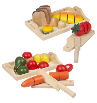 Wooden Food Baked Goods, Fruit & Veg Playset [391555]