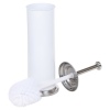Croydex Freestanding Stainless Steel White Toilet Brush [077561]