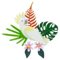 Tropical Birds Metal Wall Decoration [989632]