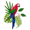 Tropical Birds Metal Wall Decoration [989632]