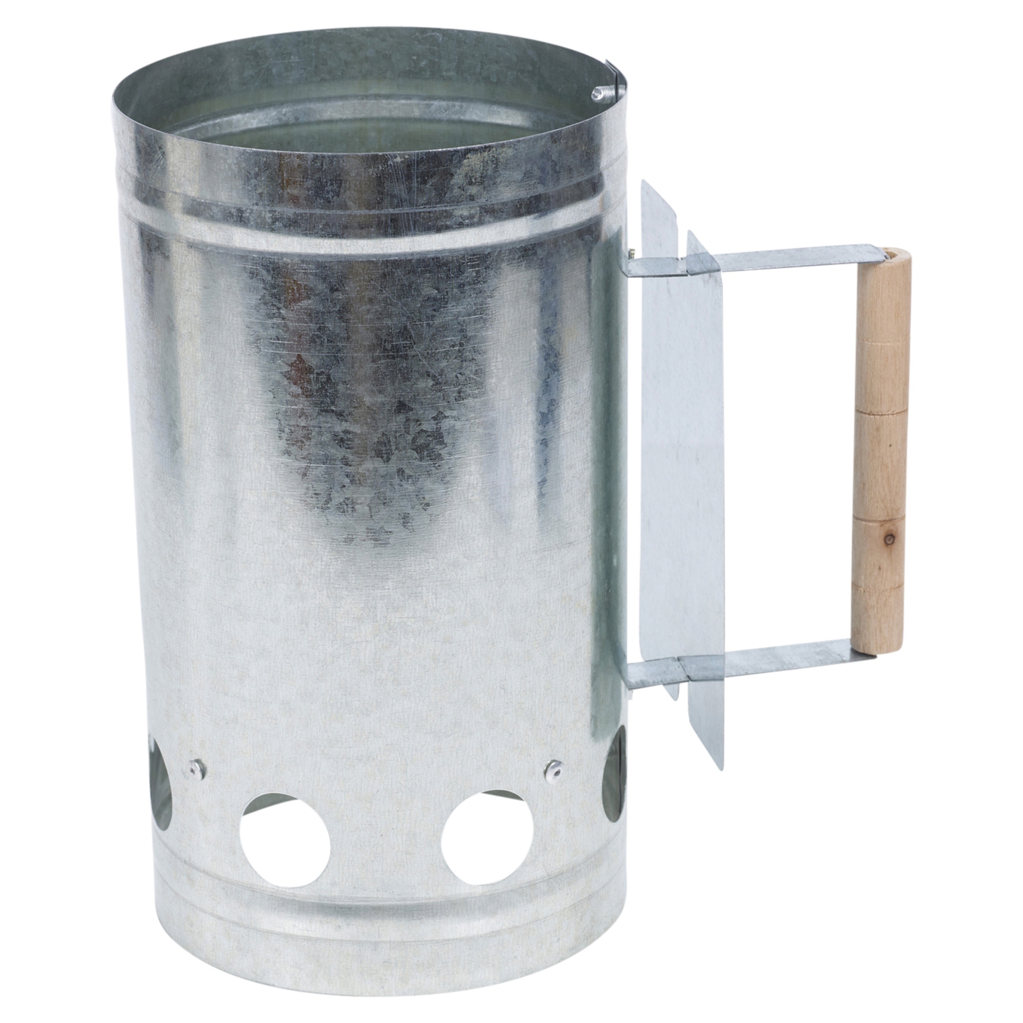 Large Galvanised Steel BBQ Charcoal Starter Party Garden Fire Chimney