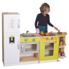 URBN-TOYS Large Wooden Play Kitchen Combi Set [390923](AC7706)