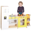 URBN-TOYS Large Wooden Play Kitchen Combi Set [390923](AC7706)