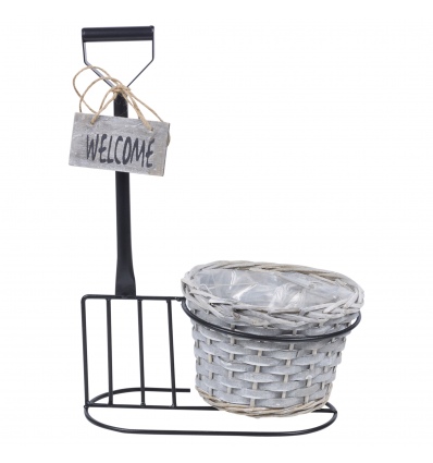 Outdoor Freestanding Metal Flowerpot  [907551]