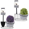 Outdoor Freestanding Metal Flowerpot  [907551]