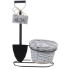 Outdoor Freestanding Metal Flowerpot  [907551]