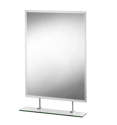Croydex Helton Rectangle Mirror With Under Mirror Shelf [090904]