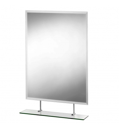 Croydex Helton Rectangle Mirror With Under Mirror Shelf [090904]