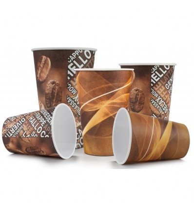 50 x Benders Venezia Paper Disposable Hot Cups