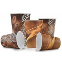 50 x Benders Venezia Disposable Paper Hot Coffee Cups