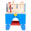 Blue & Red Wooden Tool Work Bench [390633]