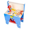 Blue & Red Wooden Tool Work Bench [390633]