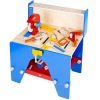 Blue & Red Wooden Tool Work Bench [390633]