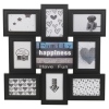 8 Picture Black Photoframe 51.9x51.9x2cm [042664]