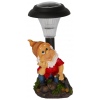 Solar Garden Gnome 28cm 6ass Outdoor Lights [958088]